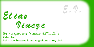 elias vincze business card
